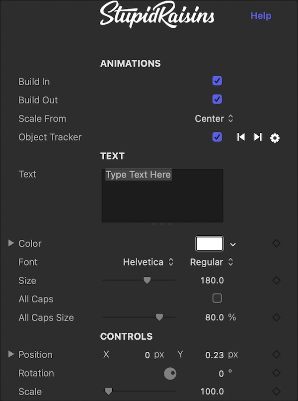 how do i add text in final cut pro 10.3.4