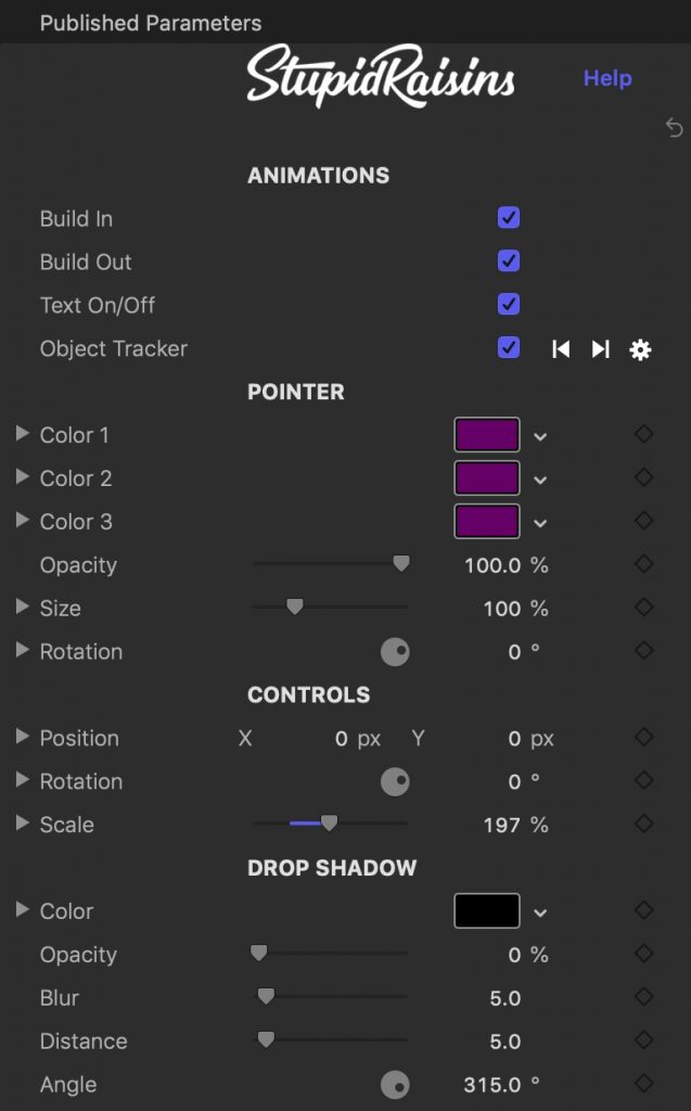 pointer pop parameters