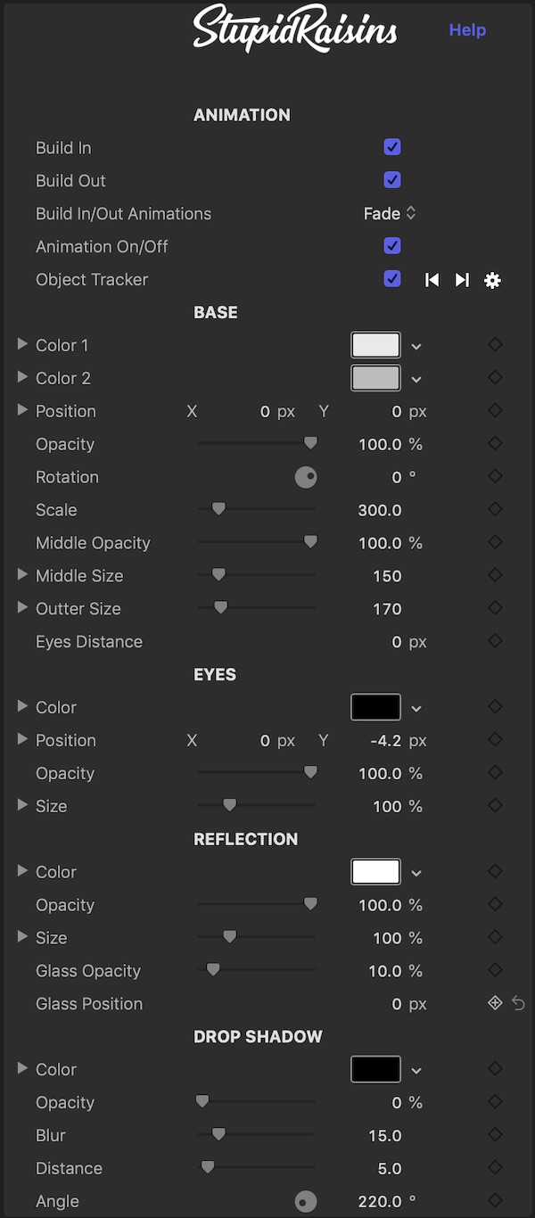 Disguise Pop Parameters