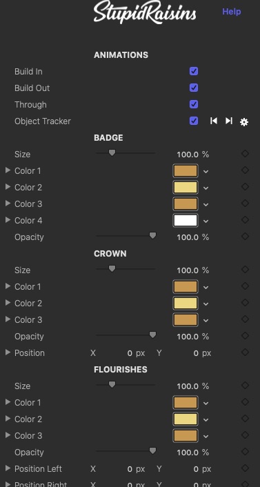 badge pop parameters